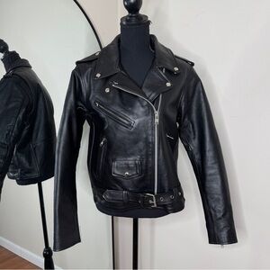 Milwaukee Leather Women's Classic Black Premium Moto Jacket Size M